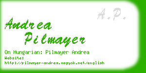 andrea pilmayer business card